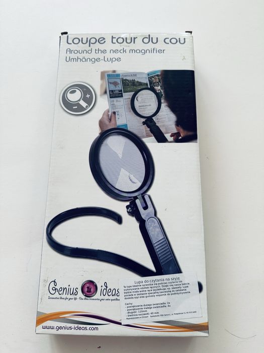 Lupa do czytania na szyję