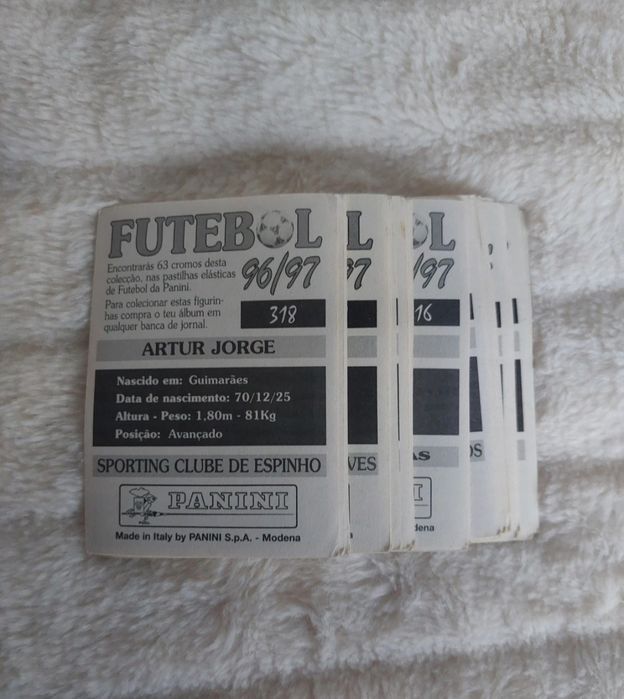 Lote Futebol 96/97 Panini