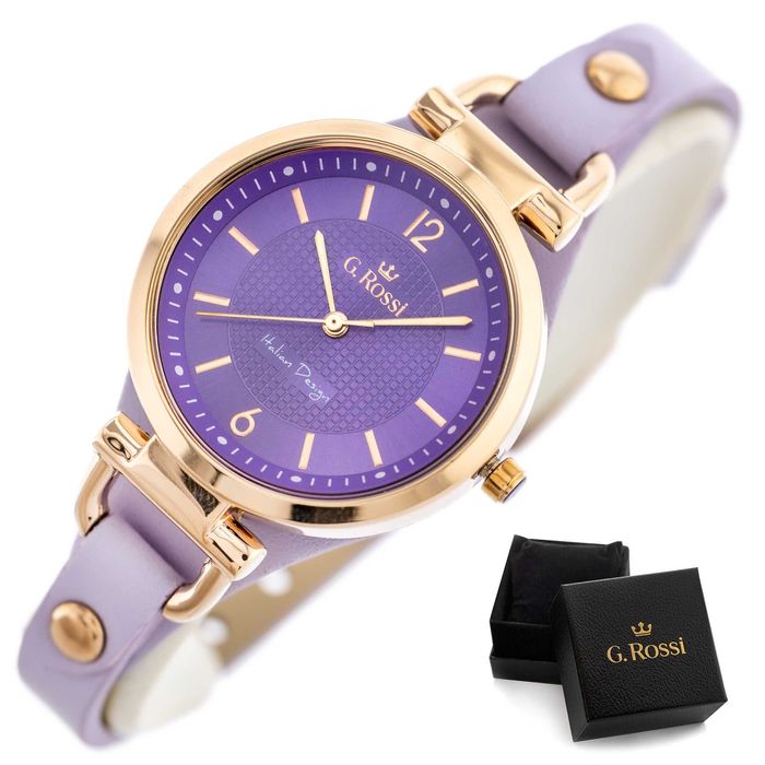 Zegarek damski G. ROSSI - LESTI NA PASKU zg631e + BOX