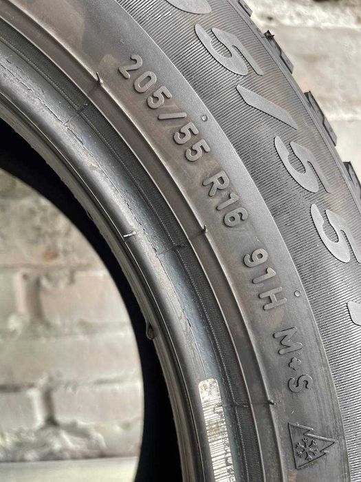 Шини б/у 205 55 R16 Pirelli Winter Cinturato