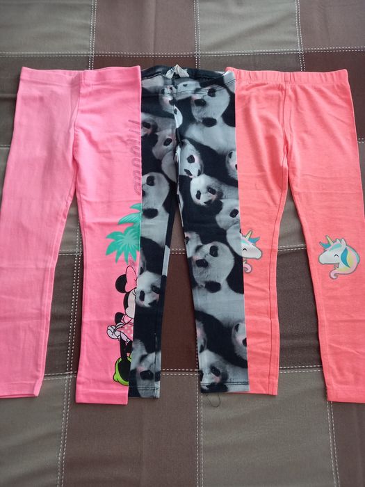 Legginsy dziewczęce, Minnie, jednorożec, rozmiar 110 Zestaw