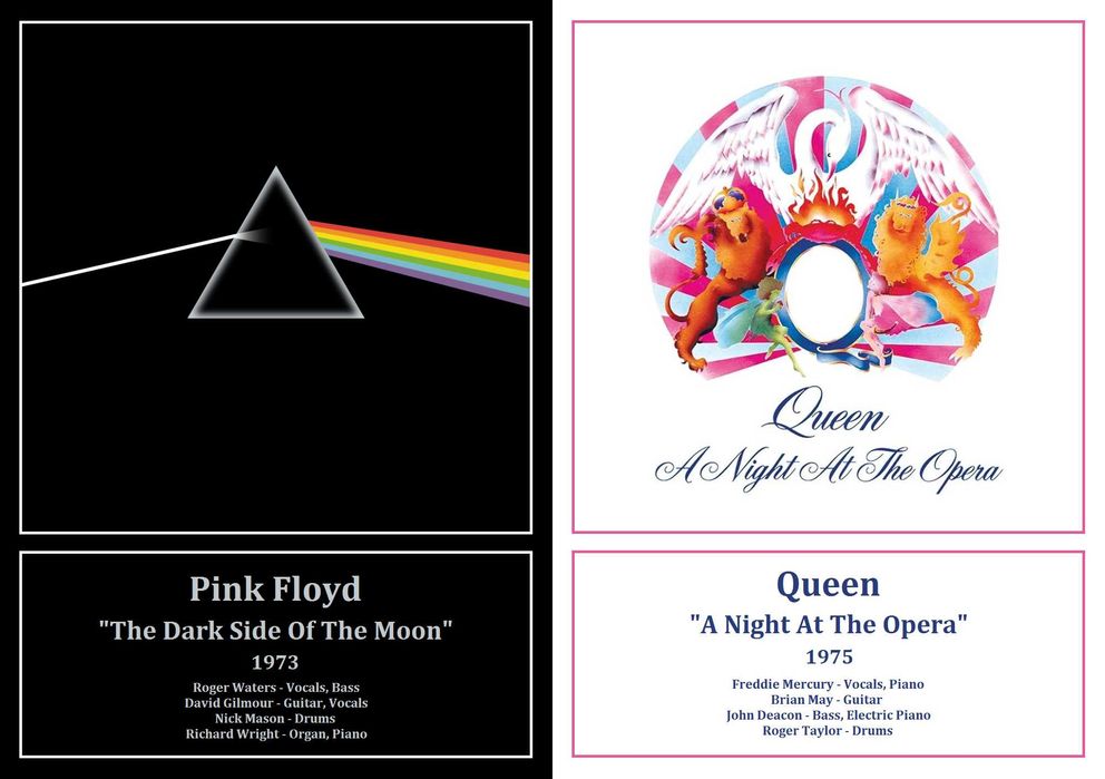 Plakaty A3 - Rock, Queen Nirvana LedZeppelin PinkFloyd Rainbow ACDC
