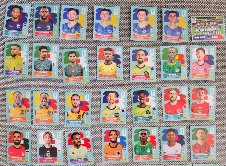 Cromos de futebol do mundial