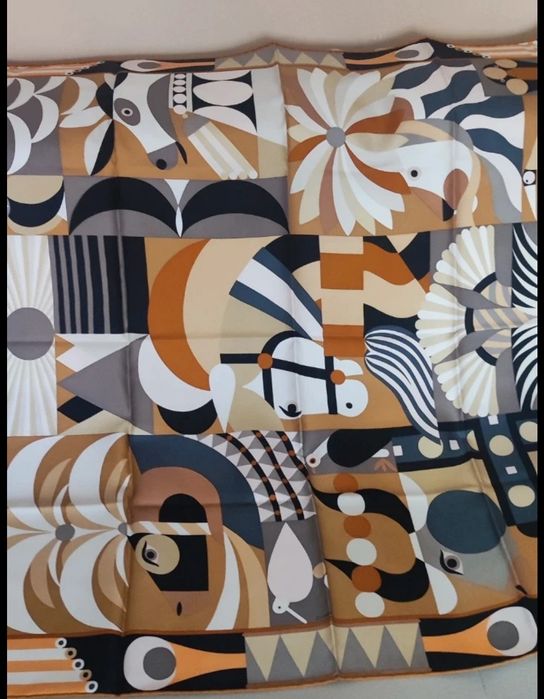 Chustka apaszka Hermes jedwab 90x90 nowa