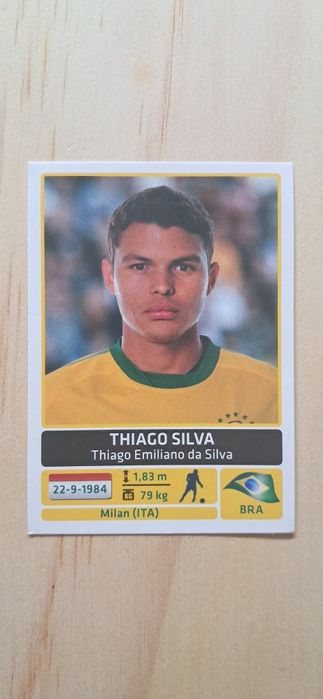 Cromo futebol de Thiago Silva(Copa America 2011)da Panini