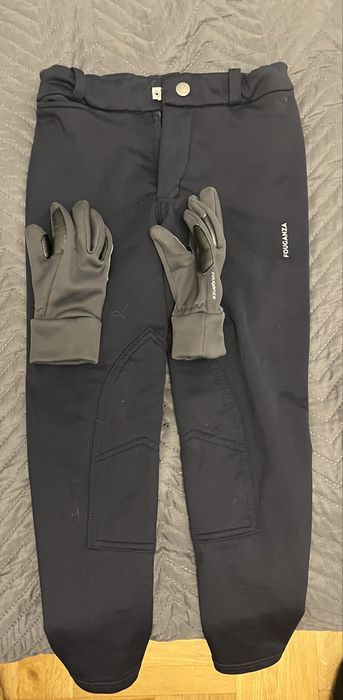 Spodnie rekawiczki Fouganza konie