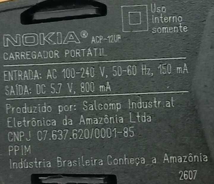 Зарядное устройство для Nokia