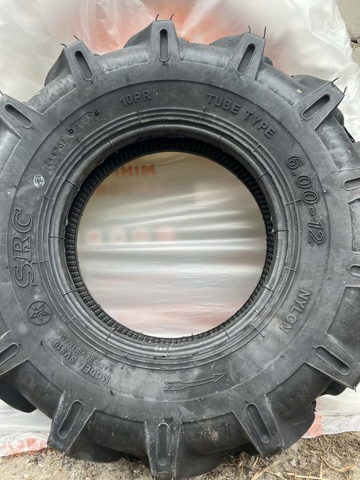 Покришка на мотоблок 5.00-12, 6.00-12, резина, шина минитрактор колеса