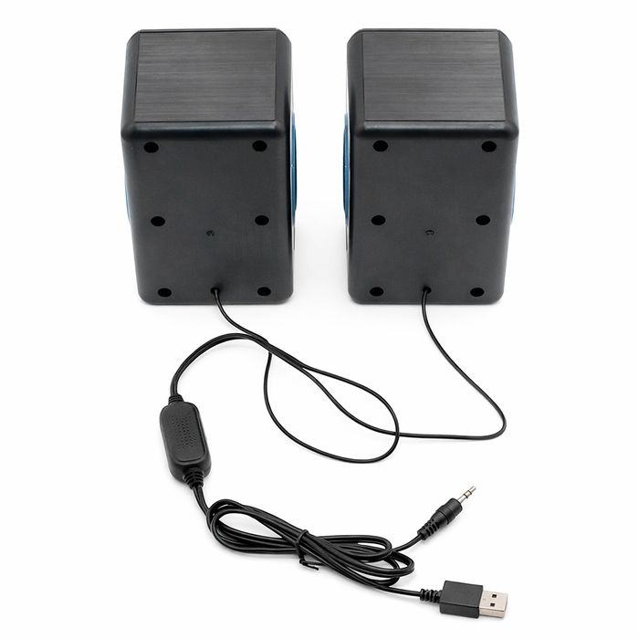 Комп’ютерні колонки 2.0 FT-165 стерео USB живлення компактна акустика для ПК/ноутбука, чорні