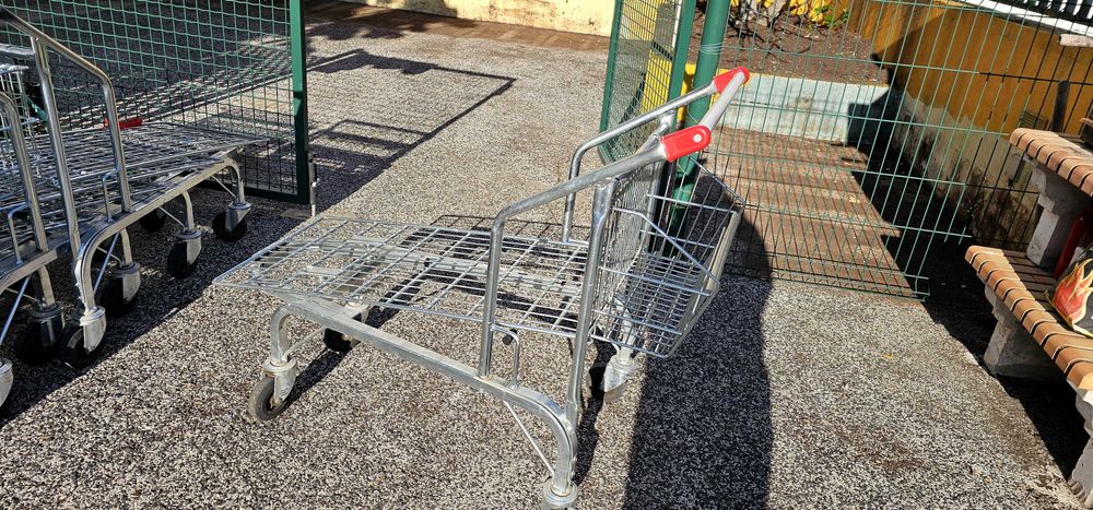 Carrinhos de compras de aluminio