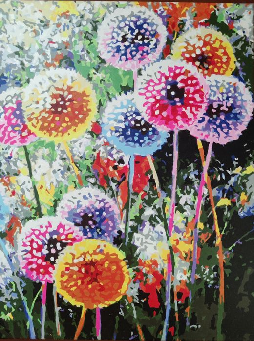 Готові картини за номерами з Одеси в асортименті, розмір 40*50