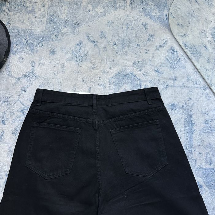 Широкі чорні джинсові шорти baggy oversized sk8 y2k jaded london skater opium rap bootcut flared оверсайз реп базові