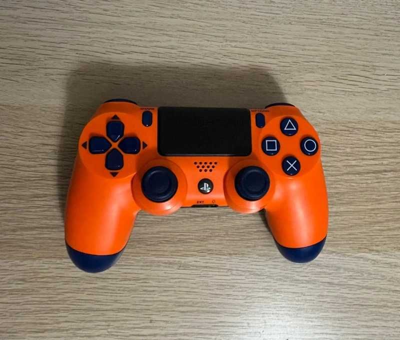Comando Sunset Laranja e Azul Sem Fios Original PlayStation 4 (PS4)