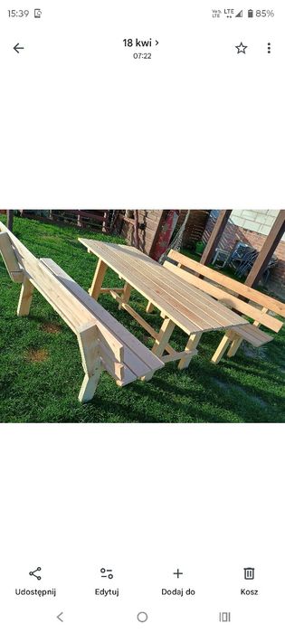 Meble komplet ogrodowy