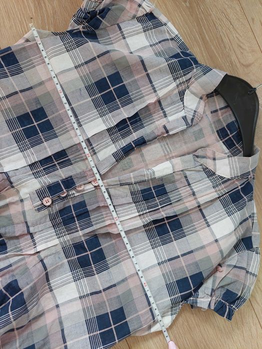 koszula tunika w kratkę r. 40