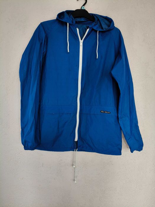 Kurtka przeciwdeszczowa, niebieska unisex, M