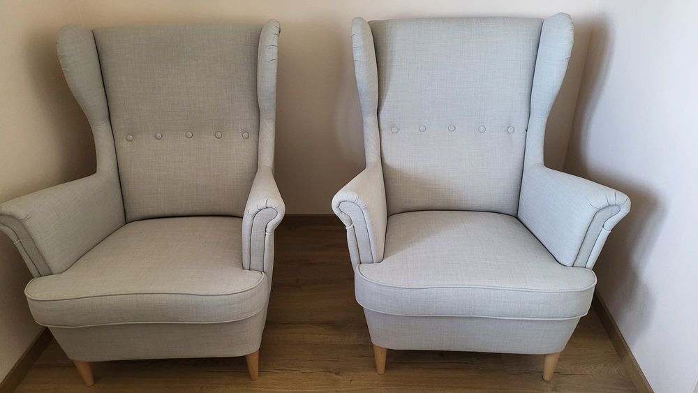 Nowe Ikea fotele uszaki uszak Strandmon 2 sztuki