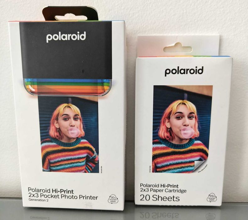 Impressora fotos Polaroid Hi-Print 2x3 + Recargas 20 folhas