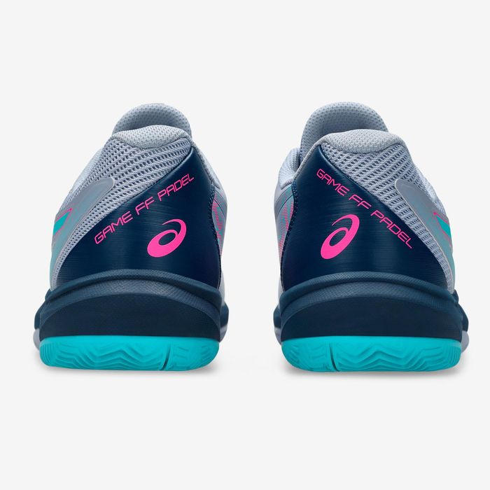 Calçado de padel homem - Asics gel game FF Cinza Azul Rosa