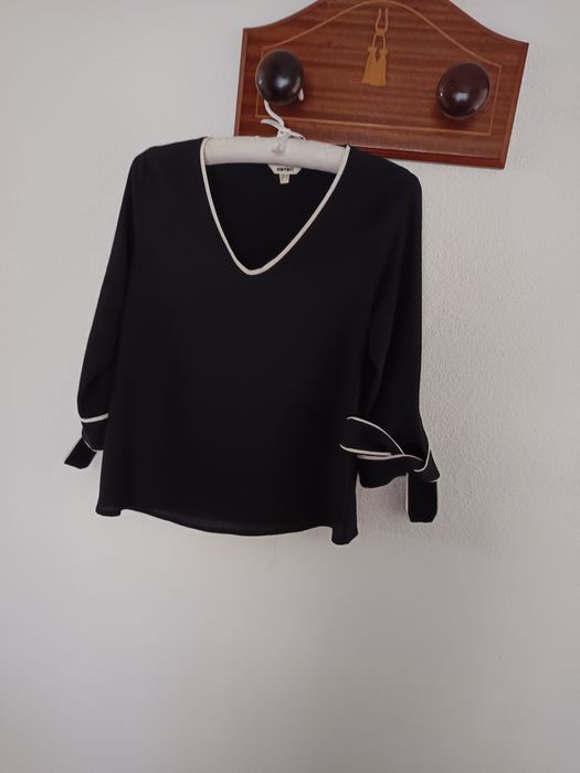 Blusa preta e bege"Koton"