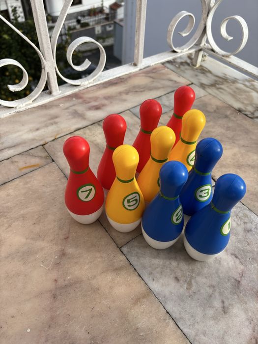 Bowling Infantil – 10 Pinos Numerados (Sem Bola)