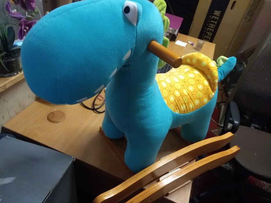 Bujaczek na biegunach Dinozaur 70/30/54 cm Nowy!