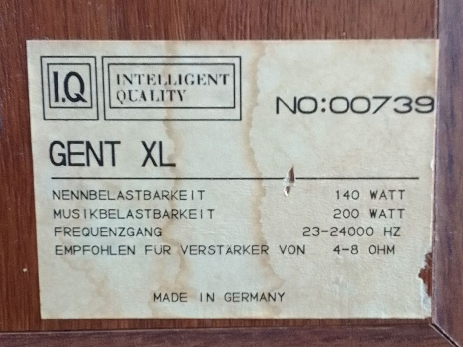 Акустика I.Q Gent XL