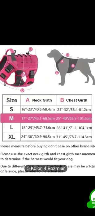 Szelki taktyczne dla psa