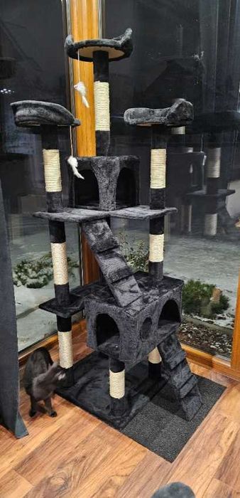 drapak dla kota domek drapak dla kota wysoki 170 cm legowisko zabawki
