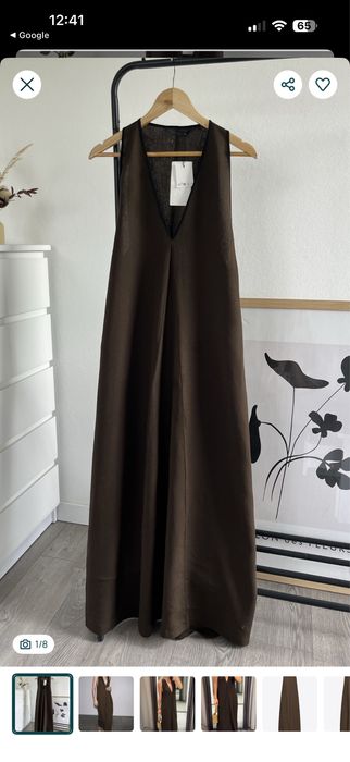 Лляний сарафан сукня zara XS