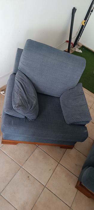 Sofa e duas poltronas