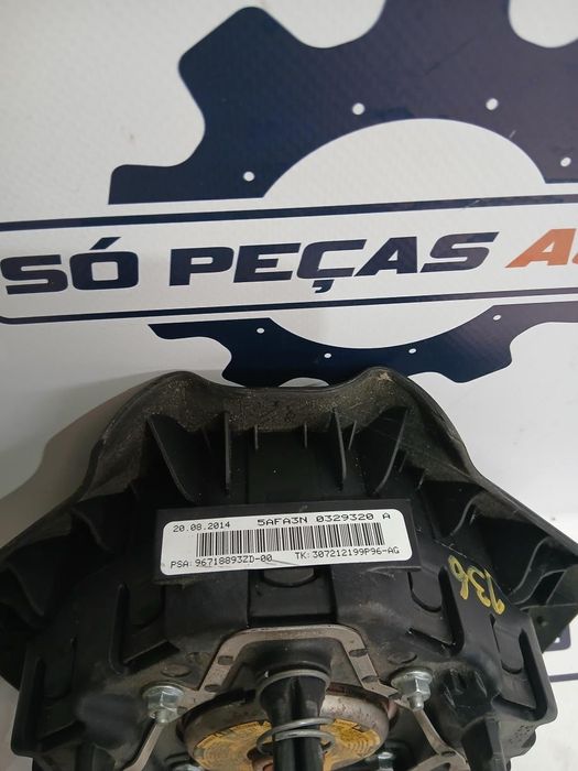 AIRBAG VOLANTE CITROEN DS3 HATCHBACK 1.6HDI, REF: 96718893ZD-00