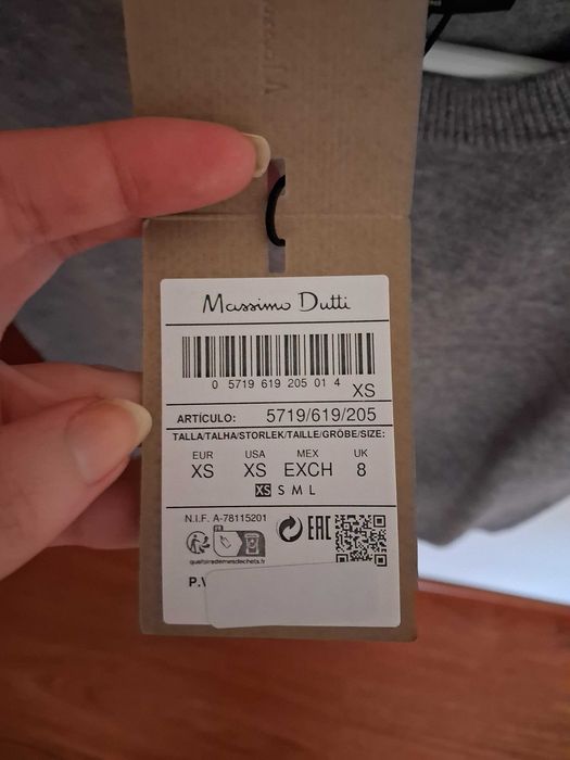 Camisola malha Massimo Dutti Tam. XS
