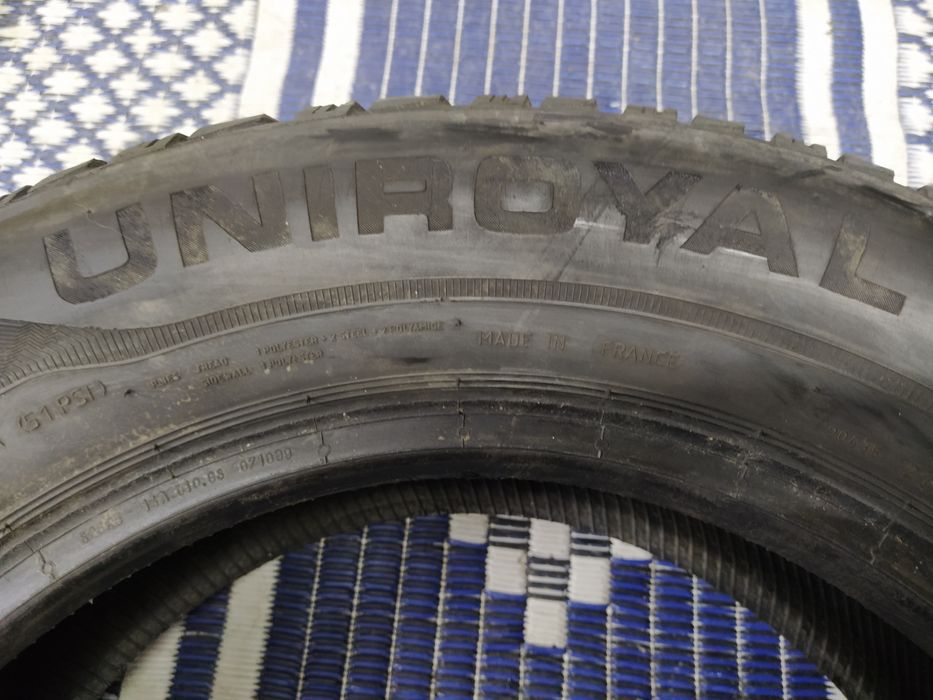 Opona zimowa 195/65r15 UNIROYAL 6mm