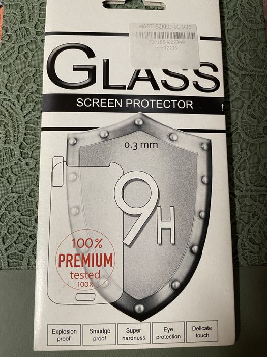 Szkło hartowane 9H, LG V30