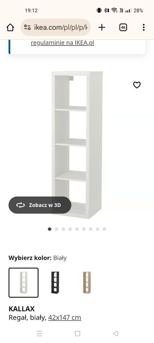 Ikea Kallax biała Gratis transport Lublin