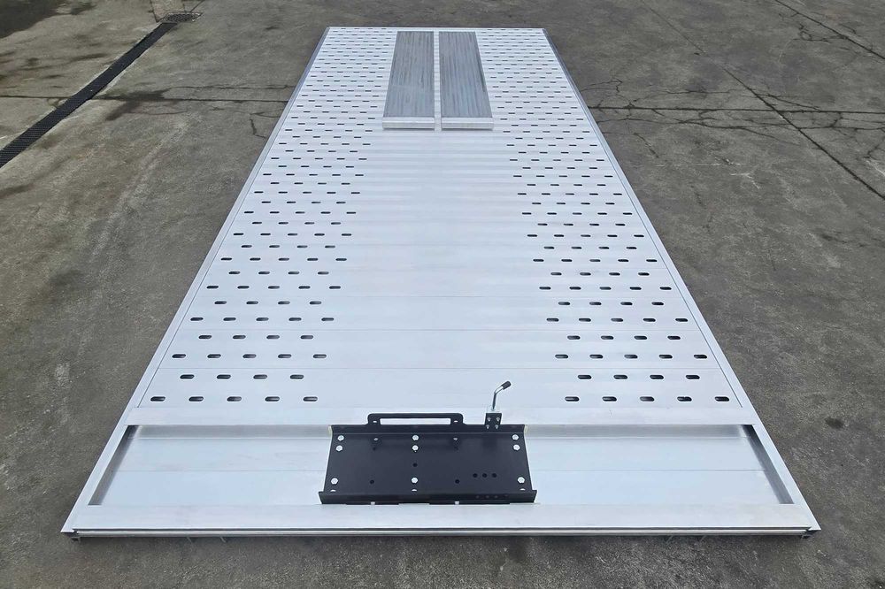 Platforma ALU 5100x2100mm + najazdy 2,5m Laweta Najazd Cert. VDI 2700