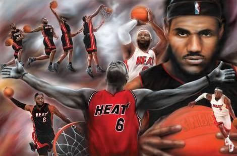 Lote 2 Posters novos Miami Heat Lebron