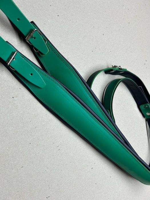 SZEROKIE pasy nośne do akordeonu ZIELONO/CZARNE