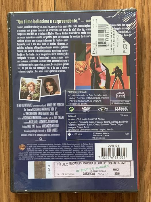Blow-Up - Michelangelo Antonioni - dvd - Selado