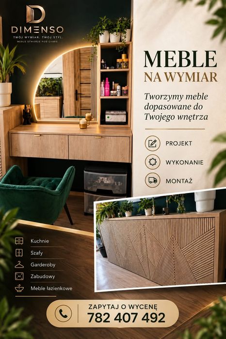 Meble ma wymiar.    Montaż i skrecanie  mebli.