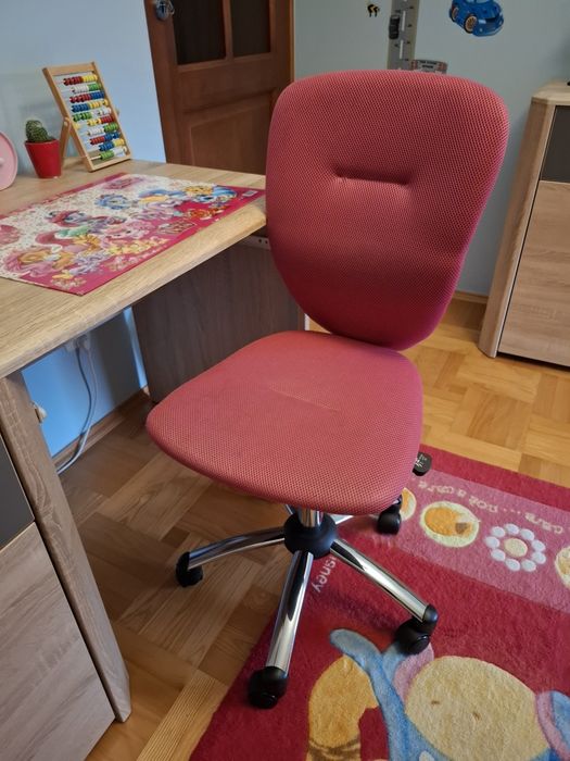 Fotel dziecięcy do biurka + lampa