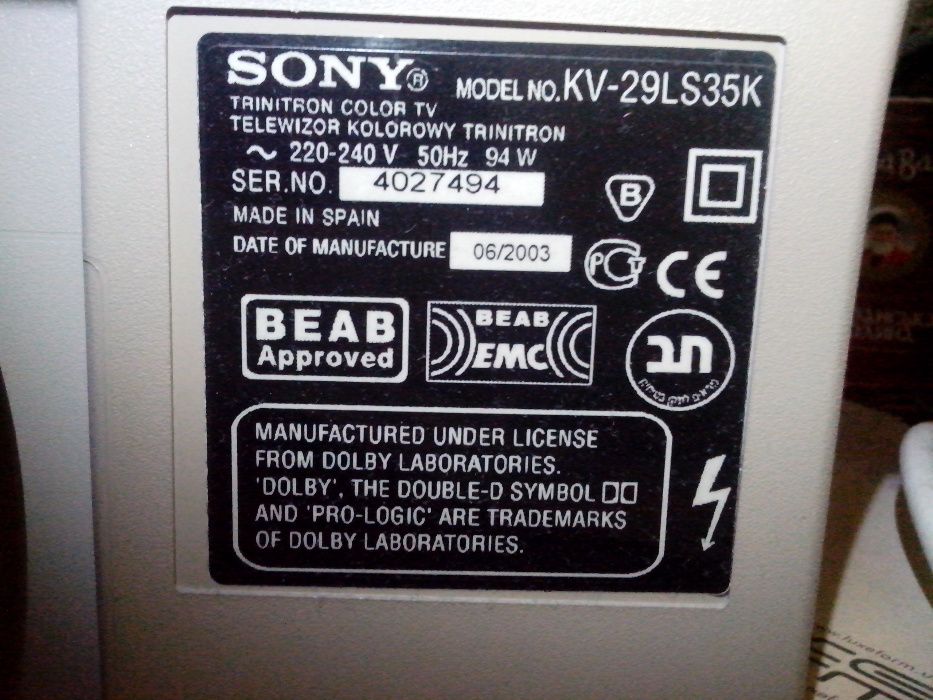 Sony Trinitron KV-29LS35K, телевізор