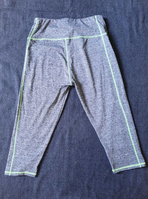 spodenki 3/4 szare sportowe