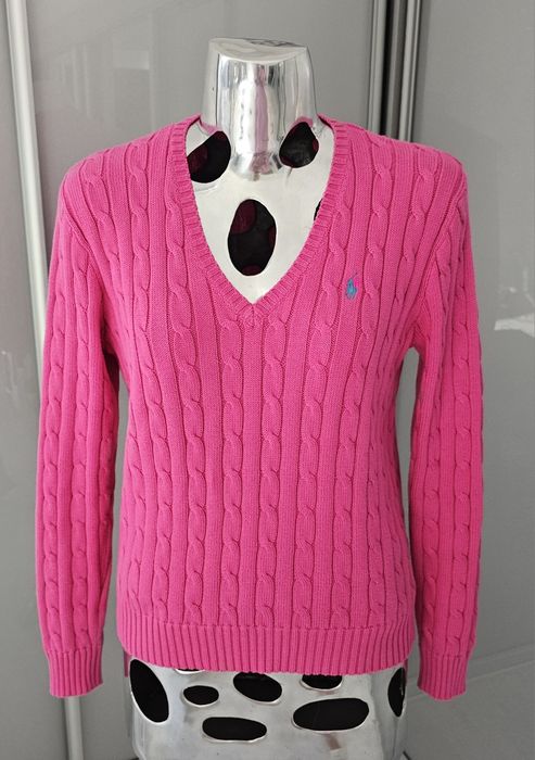 Ralph Lauren sweterek rózowy roz L