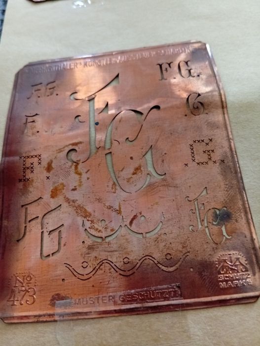 Stare miedziane szablony