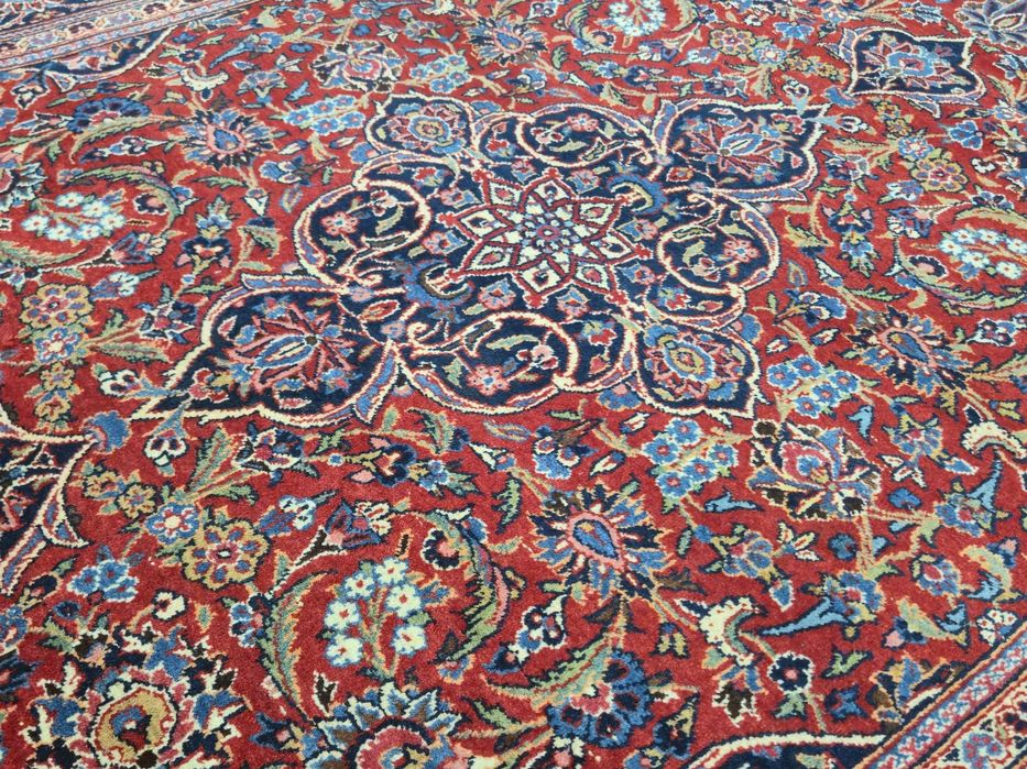 KASHAN oryginalny perski dywan ręcznie tkany 138 x 208- 60 lat