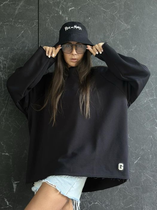 Жіночий лонгслів петля оверсайз. Женский лонг свободного кроя