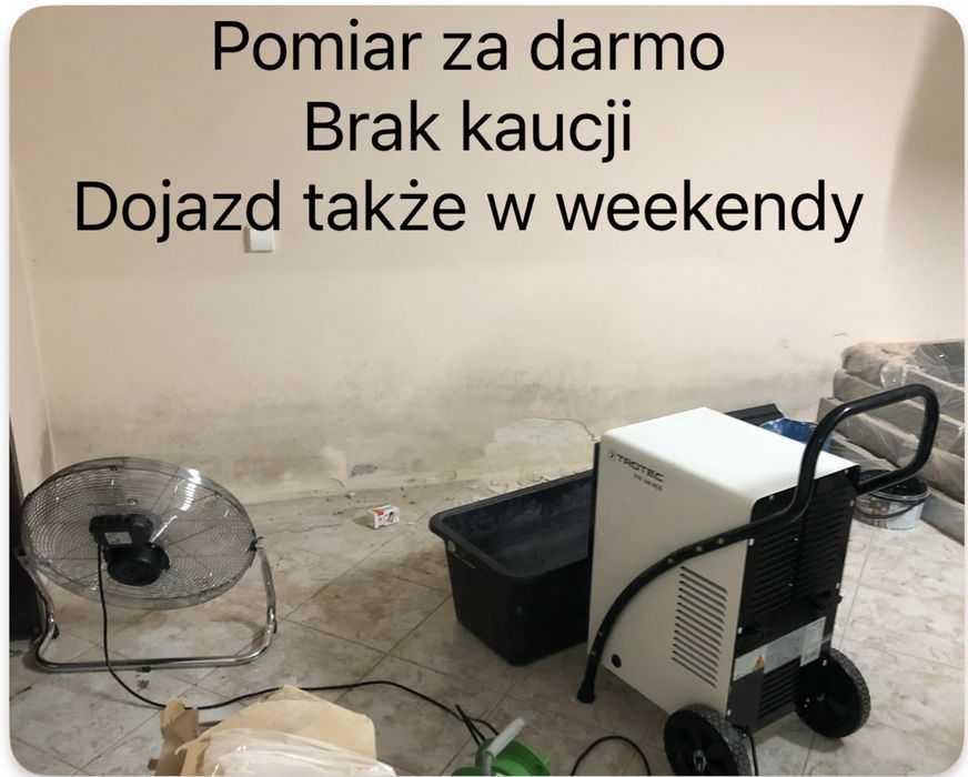 Osuszanie budynków/ osuszacz wynajem sprzetu