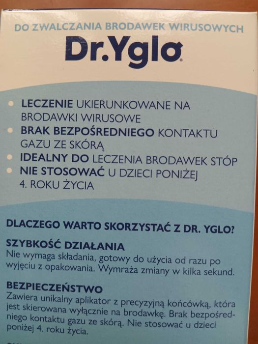 Dr.Yglo krioterapia miejscowa usuwanie brodawek wirusowych kurzajek